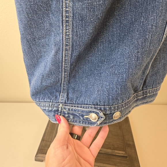 90's Great Northwest Denim Shearling Vest, 2X - Picture 3 of 11